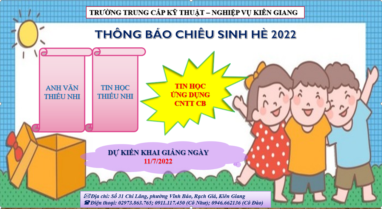 CHIEU SINH ANH VAN   TIN HOC HE 2022